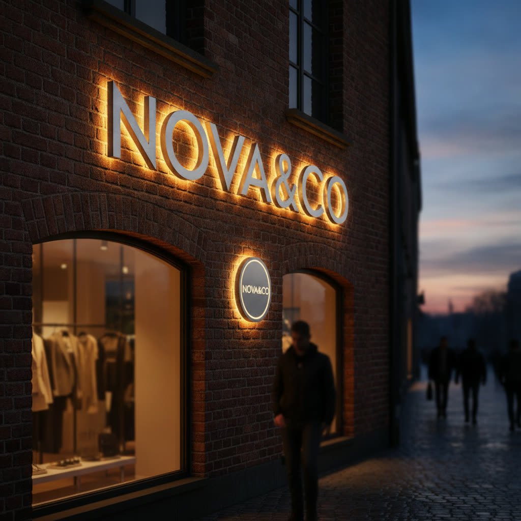 Illuminated sign — design concept